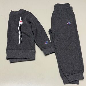 Champion Kids Charcoal Gray Sweatpants & Joggers Set